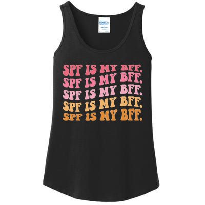 SPF Is My BFF Dermatology Dermatologist Sunscreen Skincare Ladies Essential Tank