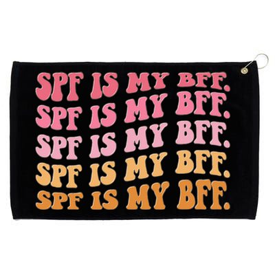 SPF Is My BFF Dermatology Dermatologist Sunscreen Skincare Grommeted Golf Towel