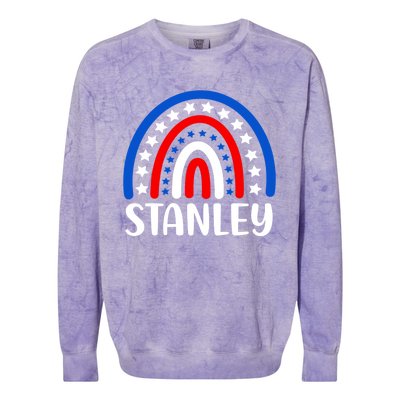 Stanley Idaho Meaningful Gift I Love Stanley Idaho Usa Gift Colorblast Crewneck Sweatshirt