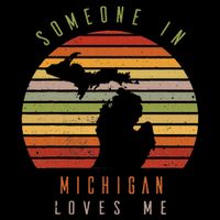Someone In Michigan Loves Me Vintage State Retro Cooling Performance Crew T-Shirt