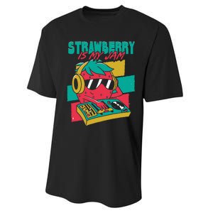 Strawberry Is My Jam Performance Sprint T-Shirt