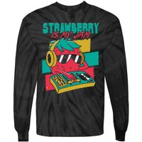 Strawberry Is My Jam Tie-Dye Long Sleeve Shirt