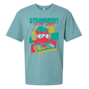 Strawberry Is My Jam Sueded Cloud Jersey T-Shirt