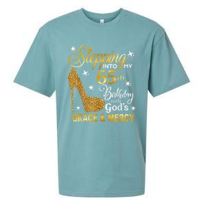 Stepping into my 65th birthday with God's grace & Mercy Sueded Cloud Jersey T-Shirt