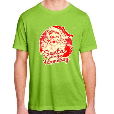 Santa Is My Homeboy Retro Vintage Santa Claus Gift Adult ChromaSoft Performance T-Shirt