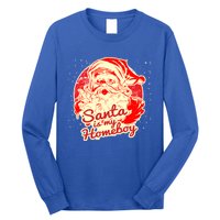 Santa Is My Homeboy Retro Vintage Santa Claus Gift Long Sleeve Shirt