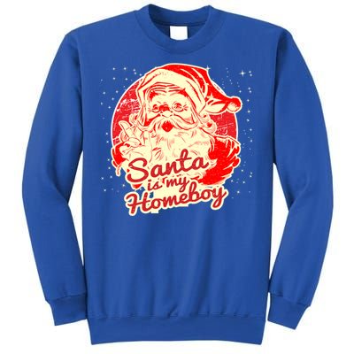 Santa Is My Homeboy Retro Vintage Santa Claus Gift Sweatshirt