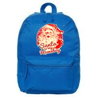 Santa Is My Homeboy Retro Vintage Santa Claus Gift 16 in Basic Backpack