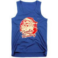 Santa Is My Homeboy Retro Vintage Santa Claus Gift Tank Top