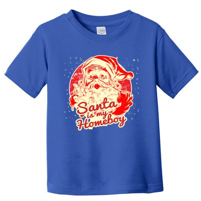 Santa Is My Homeboy Retro Vintage Santa Claus Gift Toddler T-Shirt