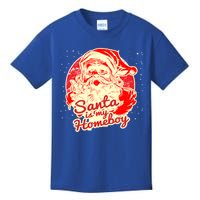 Santa Is My Homeboy Retro Vintage Santa Claus Gift Kids T-Shirt