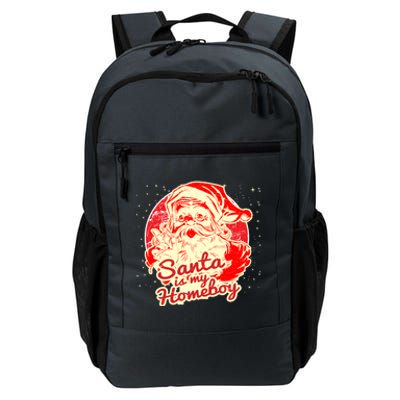 Santa Is My Homeboy Retro Vintage Santa Claus Gift Daily Commute Backpack