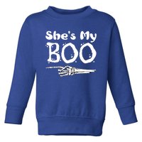 She Is My Boo Cute Matching Couple Halloween Costume Great Gift Toddler Sweatshirt