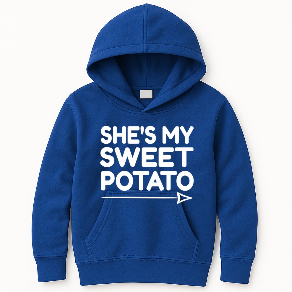 She Is My Sweet Potato Funny I Yam Funny Gift Sweet Potato Lover Meaningful Gift Kids Hoodie