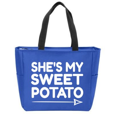 She Is My Sweet Potato Funny I Yam Funny Gift Sweet Potato Lover Meaningful Gift Zip Tote Bag