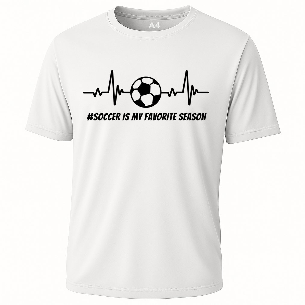 Soccer Is My Favorite Season Cooling Performance Crew T-Shirt