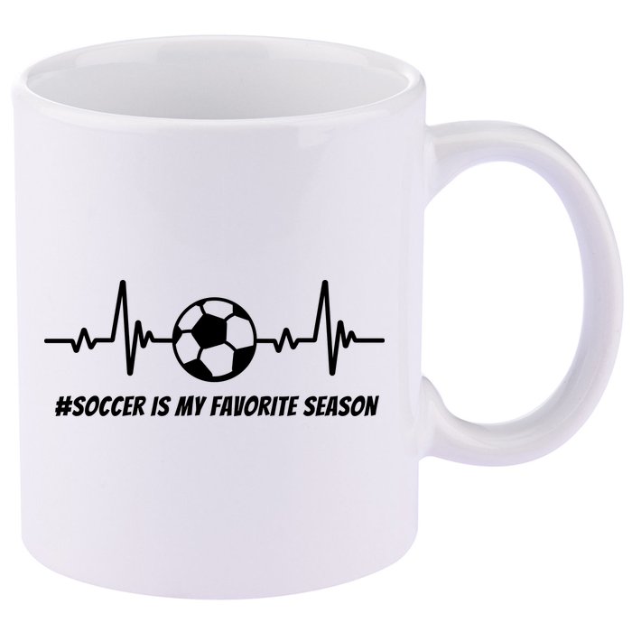 Soccer Is My Favorite Season 11oz C Handle Ceramic Mug