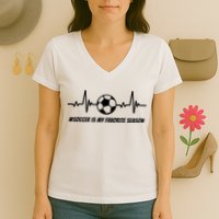 Soccer Is My Favorite Season Women's V-Neck T-Shirt
