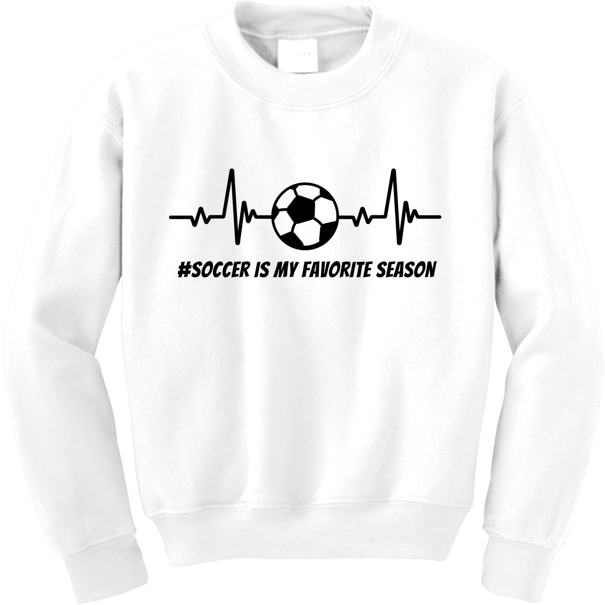 Soccer Is My Favorite Season Kids Sweatshirt