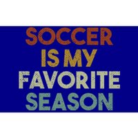 Soccer Is My Favorite Season Vintage Retro Gift Bumper Sticker