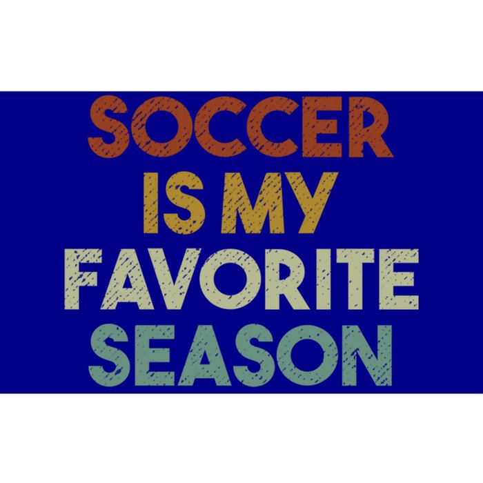 Soccer Is My Favorite Season Vintage Retro Gift Bumper Sticker