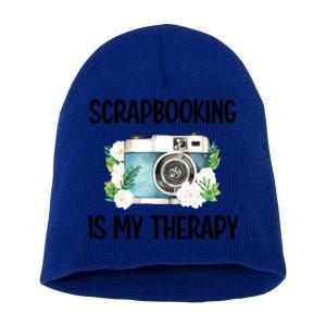 Scrapbooking Is My Therapy Scrapbooker Scrapbook Meaningful Gift Short Acrylic Beanie