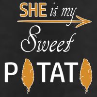 She Is My Sweet Potato Funny Matching Couple Costume Meaningful Gift 7 Panel Mesh Trucker Snapback Hat