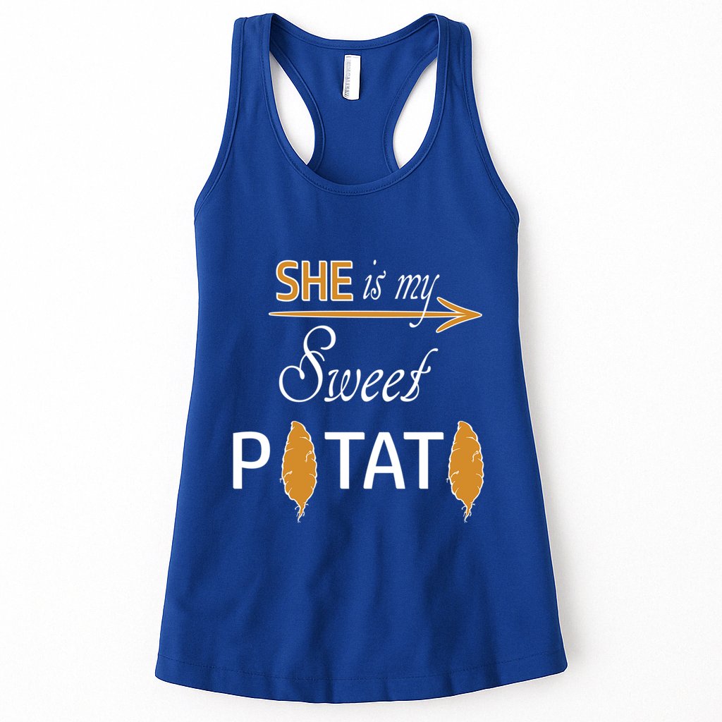 She Is My Sweet Potato Funny Matching Couple Costume Meaningful Gift Womens Tank Top
