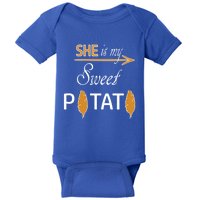 She Is My Sweet Potato Funny Matching Couple Costume Meaningful Gift Baby Bodysuit