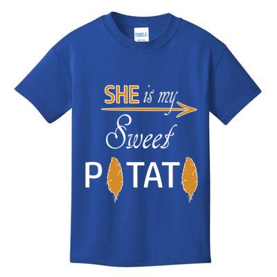 She Is My Sweet Potato Funny Matching Couple Costume Meaningful Gift Kids T-Shirt