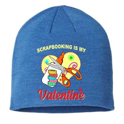 Scrapbooking Is My Valentine Funny Valentines Day Meaningful Gift Sustainable Beanie