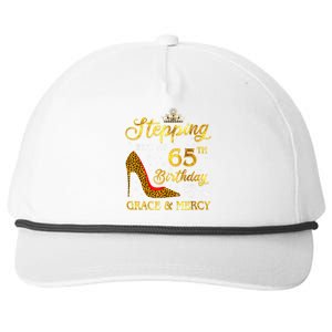 Stepping Into My 65th Birthday Gift Girl Wo 65 Year Old Snapback Five-Panel Rope Hat