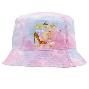 Stepping Into My 65th Birthday Gift Girl Wo 65 Year Old Tie-Dyed Bucket Hat