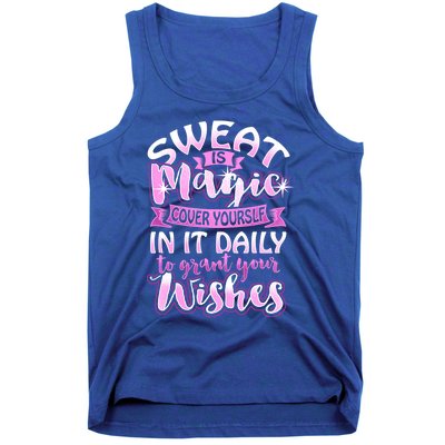 Sweat Is Magic Loves Yoga Practice Yogi Quote Namaste Zen Meaningful Gift Tank Top