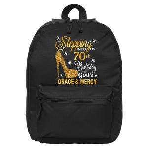 Stepping into my 70th birthday with God's grace & Mercy 16 in Basic Backpack