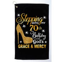 Stepping into my 70th birthday with God's grace & Mercy Golf Towel