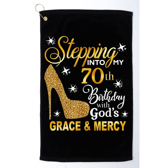Stepping into my 70th birthday with God's grace & Mercy Golf Towel