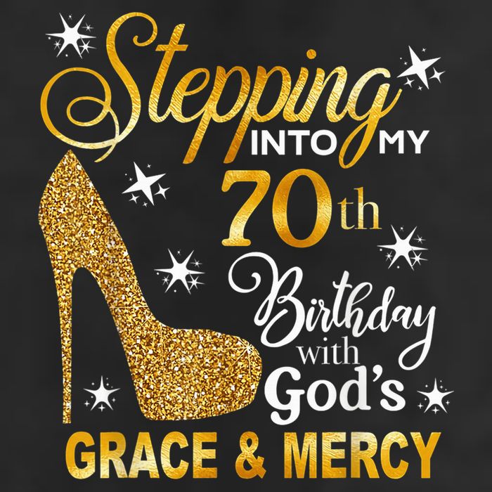 Stepping into my 70th birthday with God's grace & Mercy Golf Towel