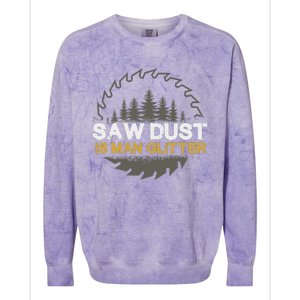 Sawdust Is Man Colorblast Crewneck Sweatshirt