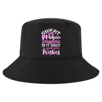 Sweat Is Magic Loves Yoga Practice Yogi Quote Namaste Zen Cute Gift Cool Comfort Performance Bucket Hat