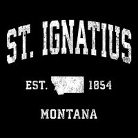 St. Ignatius Montana Mt Vintage Athletic Sports Design Doggie Tank