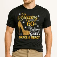 Stepping Into My 60th Birthday With Gods Grace & Mercy Cooling Performance Crew T-Shirt