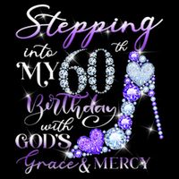 Stepping into my 60th birthday with God's grace & Mercy Magnet