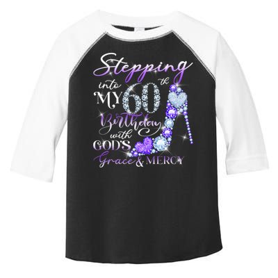 Stepping into my 60th birthday with God's grace & Mercy Toddler Fine Jersey T-Shirt