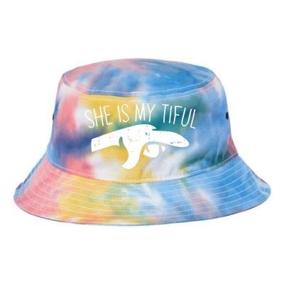 She Is My Tiful Halloween Costume Ghost Matching Couple Gift Tie Dye Newport Bucket Hat