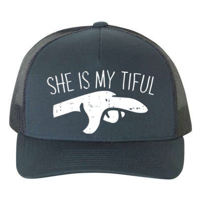 She Is My Tiful Halloween Costume Ghost Matching Couple Gift Yupoong Adult 5-Panel Trucker Hat