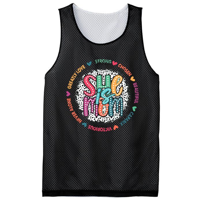 She Is Mom Greatly Love Strong Chosen Beautiful Mesh Reversible Basketball Jersey Tank