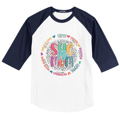 She Is Mom Greatly Love Strong Chosen Beautiful Baseball Sleeve Shirt