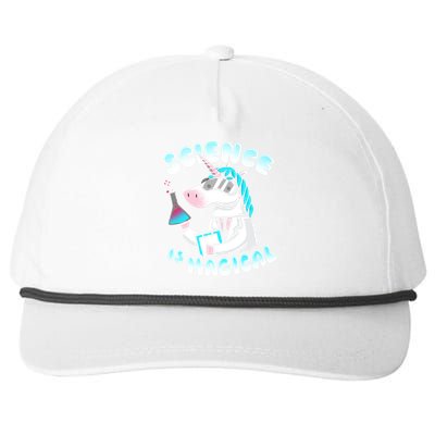 Science Is Magical Lab Unicorn Funny Snapback Five-Panel Rope Hat