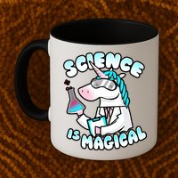 Science Is Magical Lab Unicorn Funny Mug